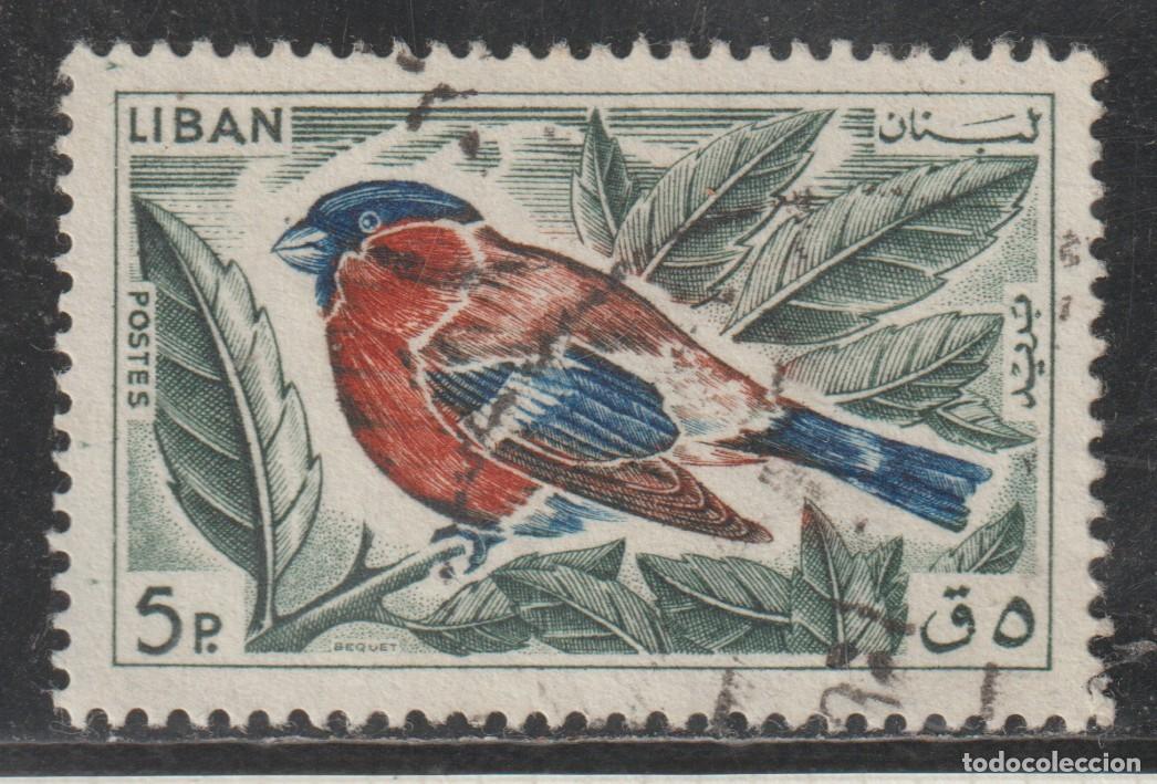 Sellos: LIBANO // YVERT 250 AEREO // 1965 ... USADO - AVE - PAJARO