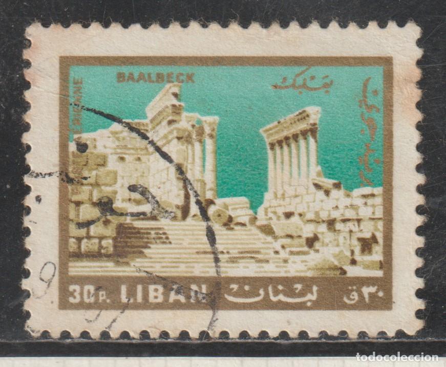 Sellos: LIBANO // YVERT 393 AEREO // 1966 ... USADO