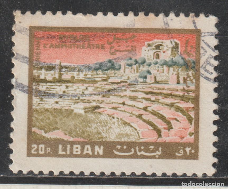 Sellos: LIBANO // YVERT 392 AEREO // 1966 ... USADO
