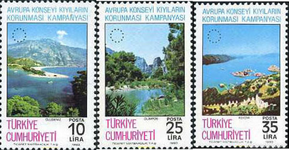 Sellos: 173161 MNH TURQUIA 1983 CAMPA&Ntilde;A DEL CONSEJO EUROPEO PARA LA PROTECCION DE LA COSTAS MARITIMAS