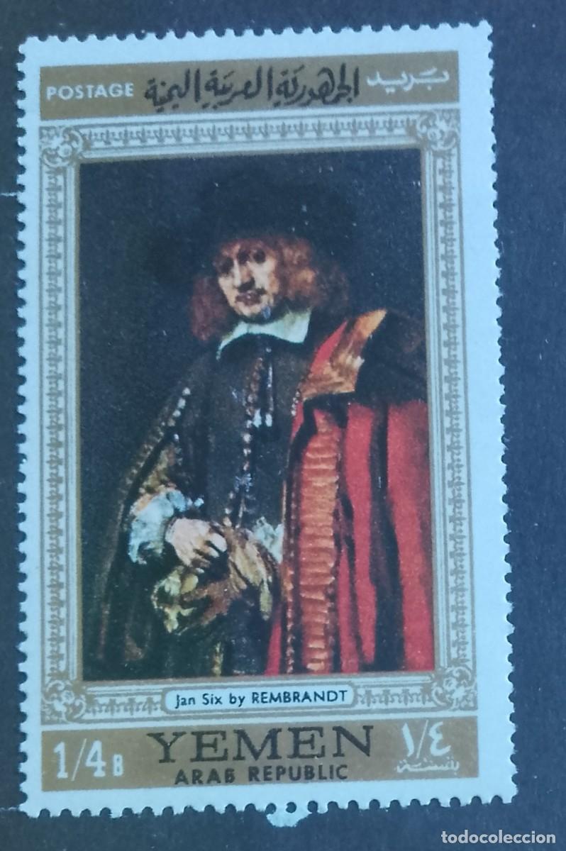 Sellos: YEMEN - V/F 1/4 B - JAN SIX - REMBRANDT, PINTOR - VER DESCRIPCI&Oacute;N.