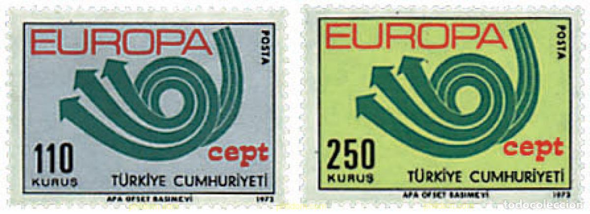 Sellos: 795136 MNH TURQUIA 1973 EUROPA CEPT. CORNETA POSTAL