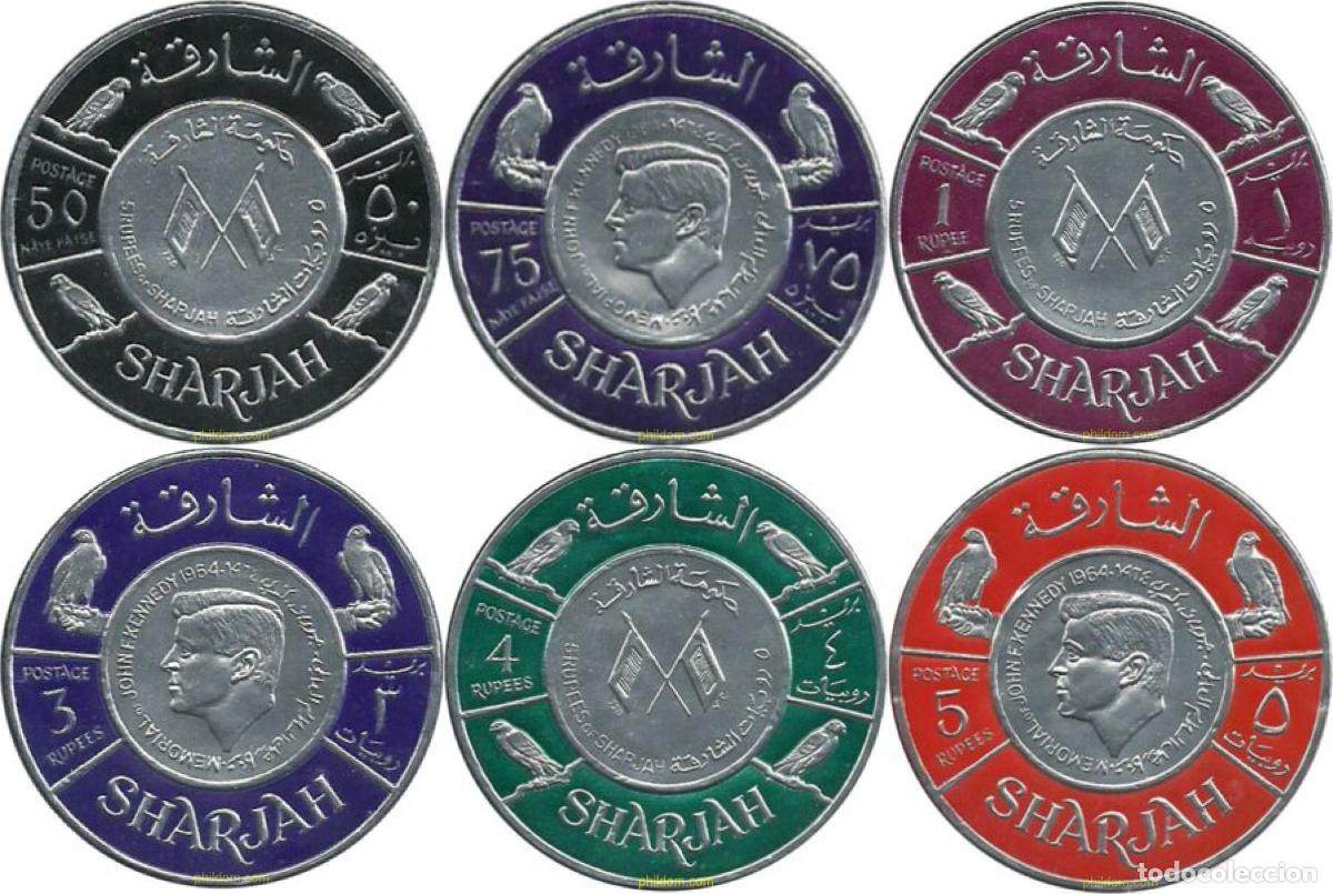 Sellos: 179727 MNH SHARJAH 1966 CONFERENCIA MONETARIA DE LOS TERRITORIOS DEL GOLFO PERSICO