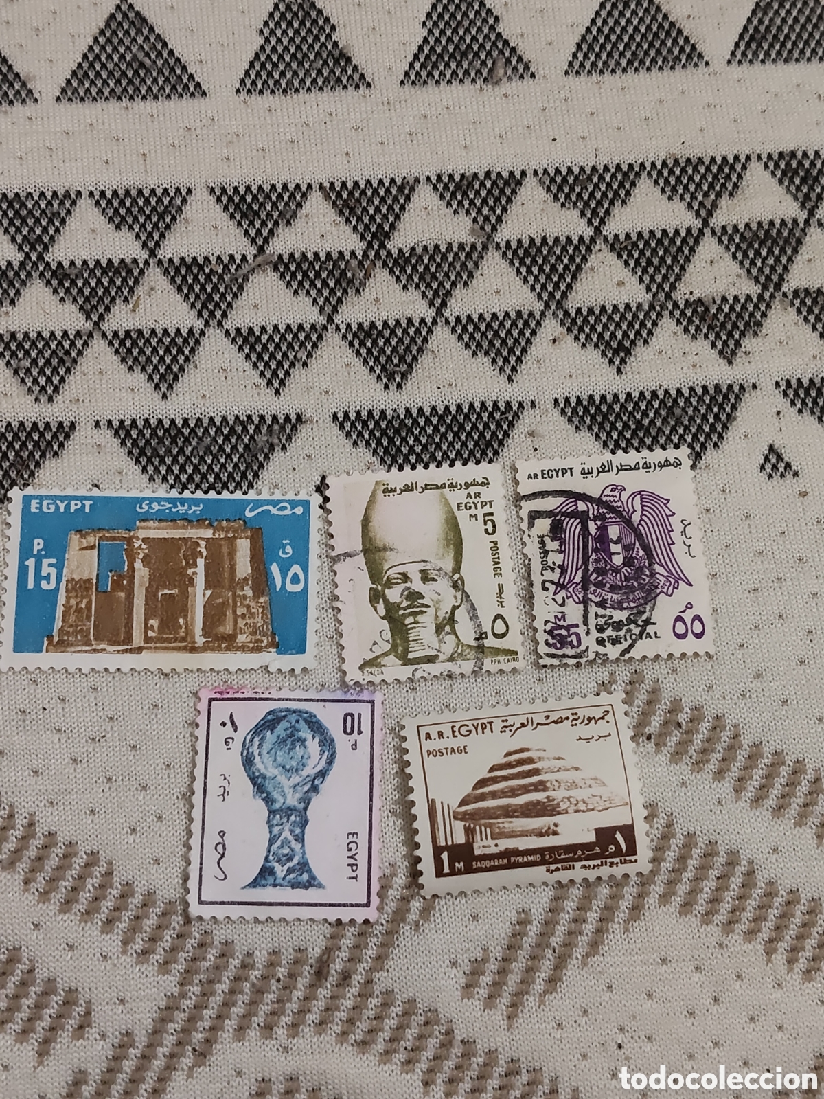 Sellos: 5 sellos antiguos de Egipto variados