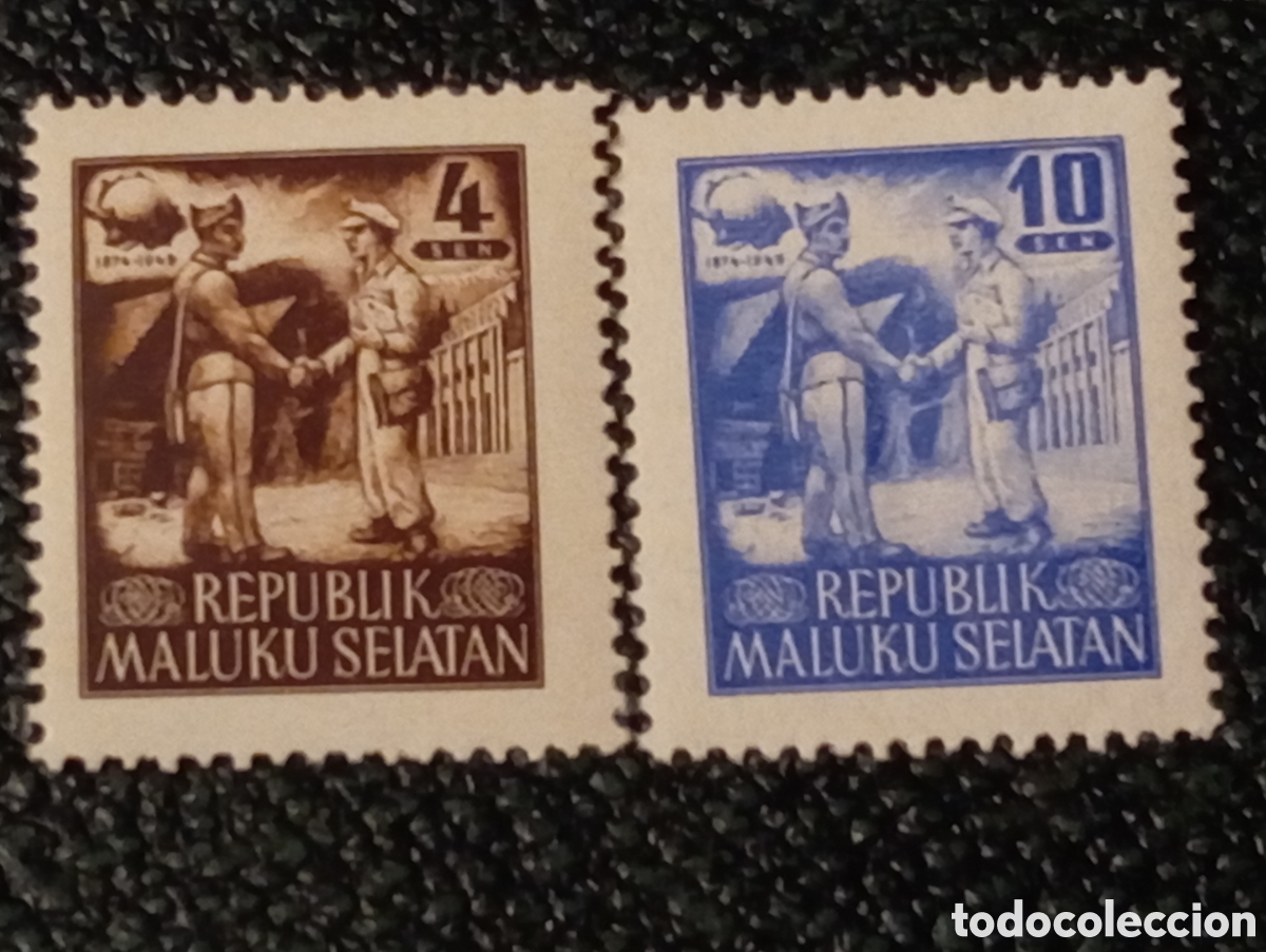 Sellos: Maluku Selatan 1950 - Aniv. de la Oficina Postal