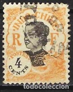 Sellos: Indochina 1922 - Mi 109 - YT 103 - Annamita