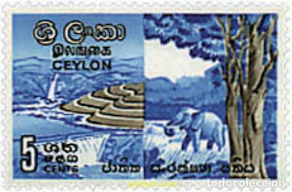 Sellos: 29778 MNH CEILAN 1963 SEMANA NACIONAL DE PRESERVACION DE LA NATURALEZA