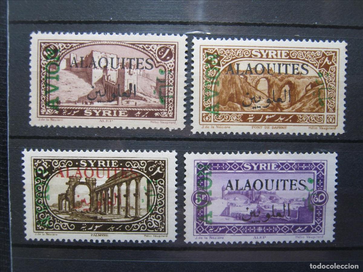 Francobolli: ALAOUITES COLONIA FRANCESA 1925 AVION A&Eacute;REO SERIE YVERT 5/8 MNH** LUJO Y UNO (*).