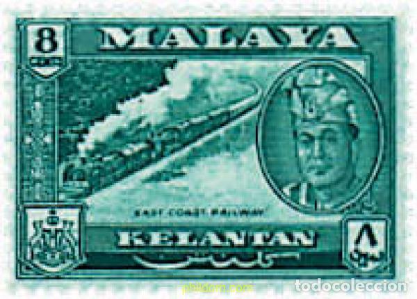 Sellos: 796512 MNH MALASIA. KELANTAN 1961 SERIE BASICA