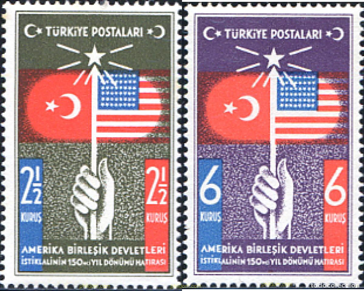Sellos: 598812 MNH TURQUIA 1939 150 ANIVERSARIO DE LA CONSTITUCION DE LOS ESTADOS UNIDOS