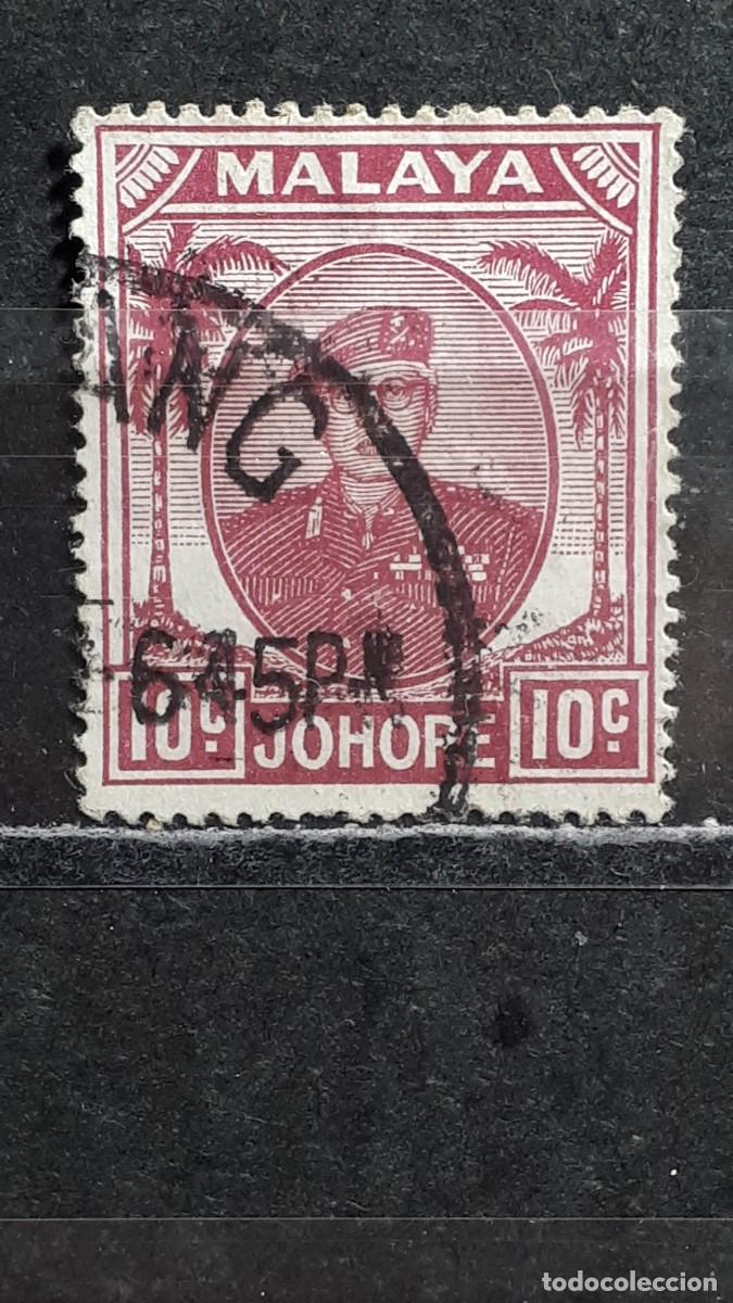 Briefmarken: MALASIA, JOHORE. A&Ntilde;O 1949-55. &deg;. YVERT 116