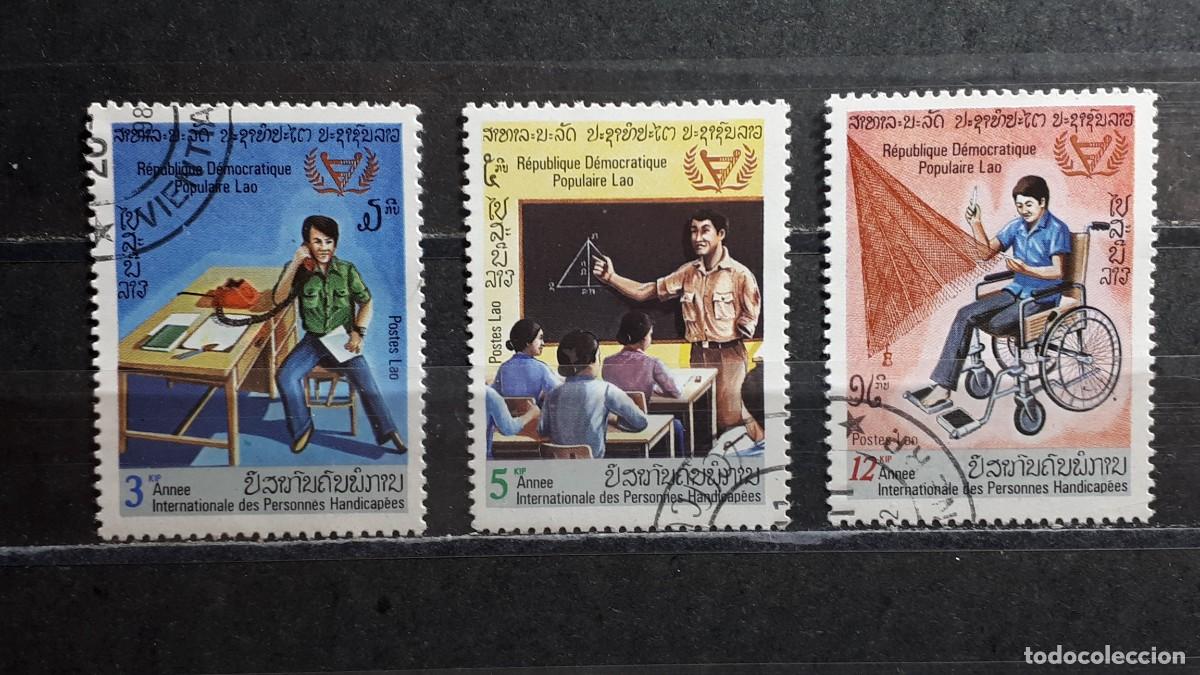 Sellos: LAOS. A&Ntilde;O 1981. &deg;. YVERT 367/9