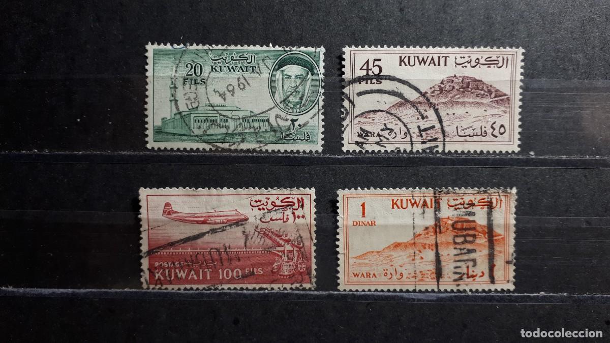 Sellos: KUWAIT . A&Ntilde;O 1961. &deg;. YVERT 149, 154, 157, 159