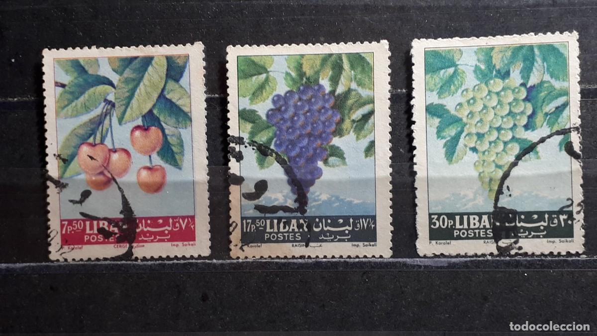 Sellos: L&Iacute;BANO . A&Ntilde;O 1962. &deg;. YVERT 220, 222/3