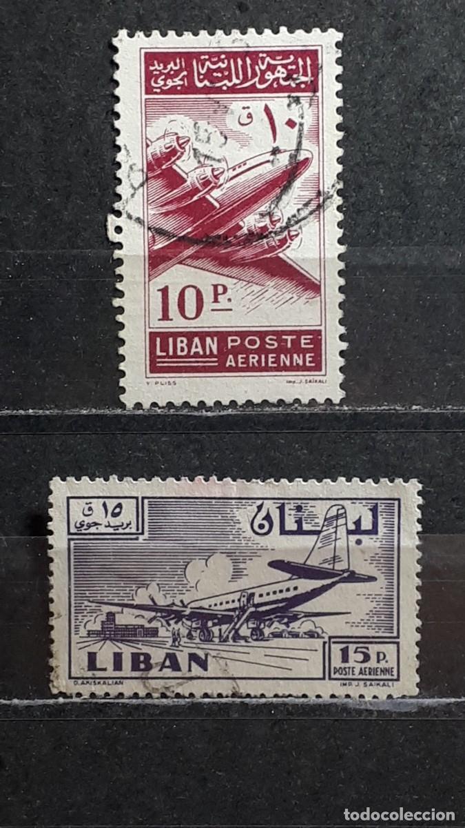 Sellos: L&Iacute;BANO . A&Ntilde;O 1953-9. &deg;. YVERT 83, 163