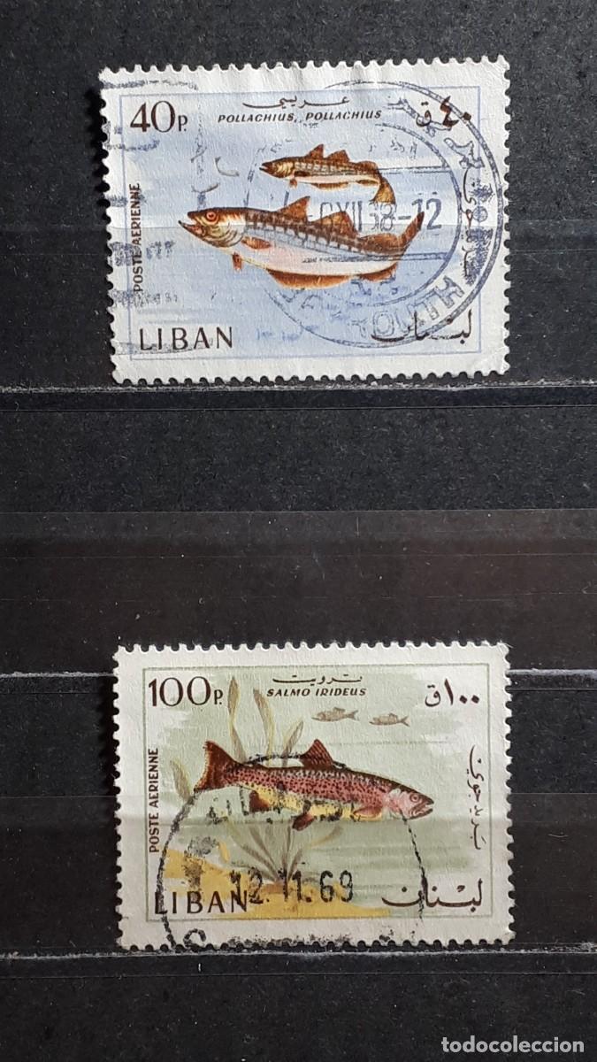 Sellos: L&Iacute;BANO . A&Ntilde;O 1968. &deg;. YVERT A&eacute;reo 438, 441