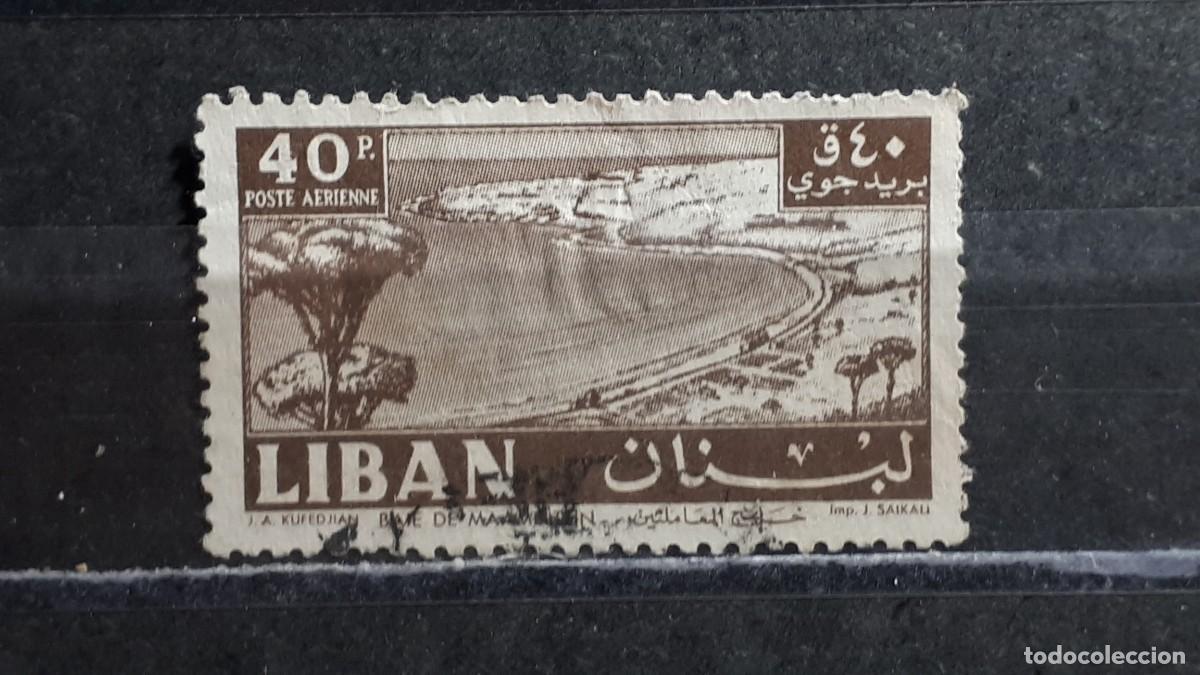 Sellos: L&Iacute;BANO . A&Ntilde;O 1961. &deg;. YVERT A&eacute;reo 219
