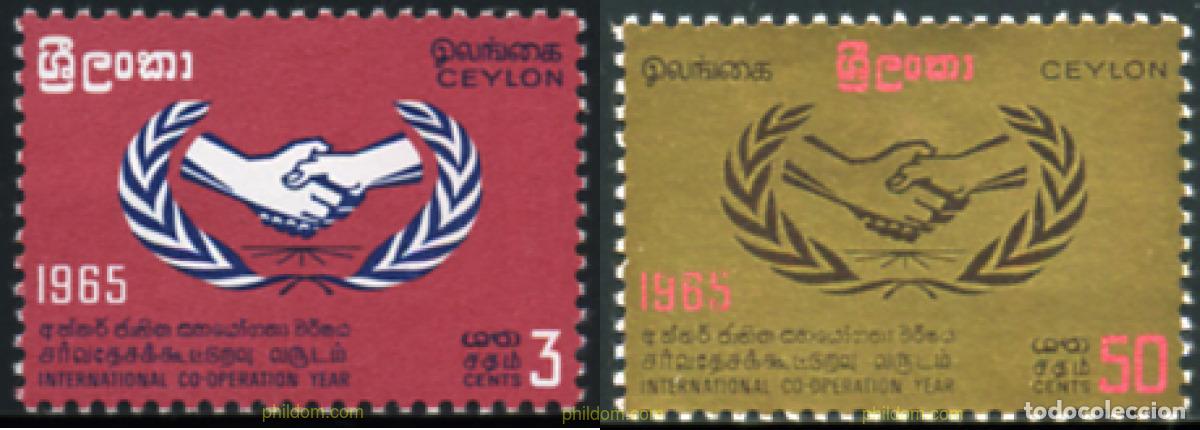 Sellos: 207297 MNH CEILAN 1965 A&Ntilde;O DE LA COOPERACION INTERNACIONAL