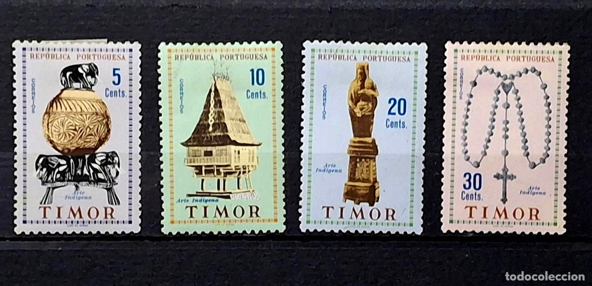 Francobolli: 1961, 4 sellos de Timor