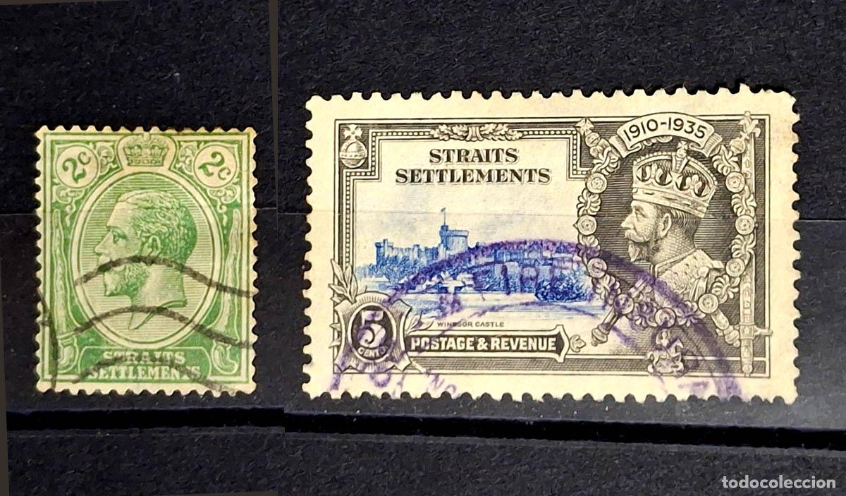 Sellos: 2 sellos de Straits Settlements - Malaya - Foto 1