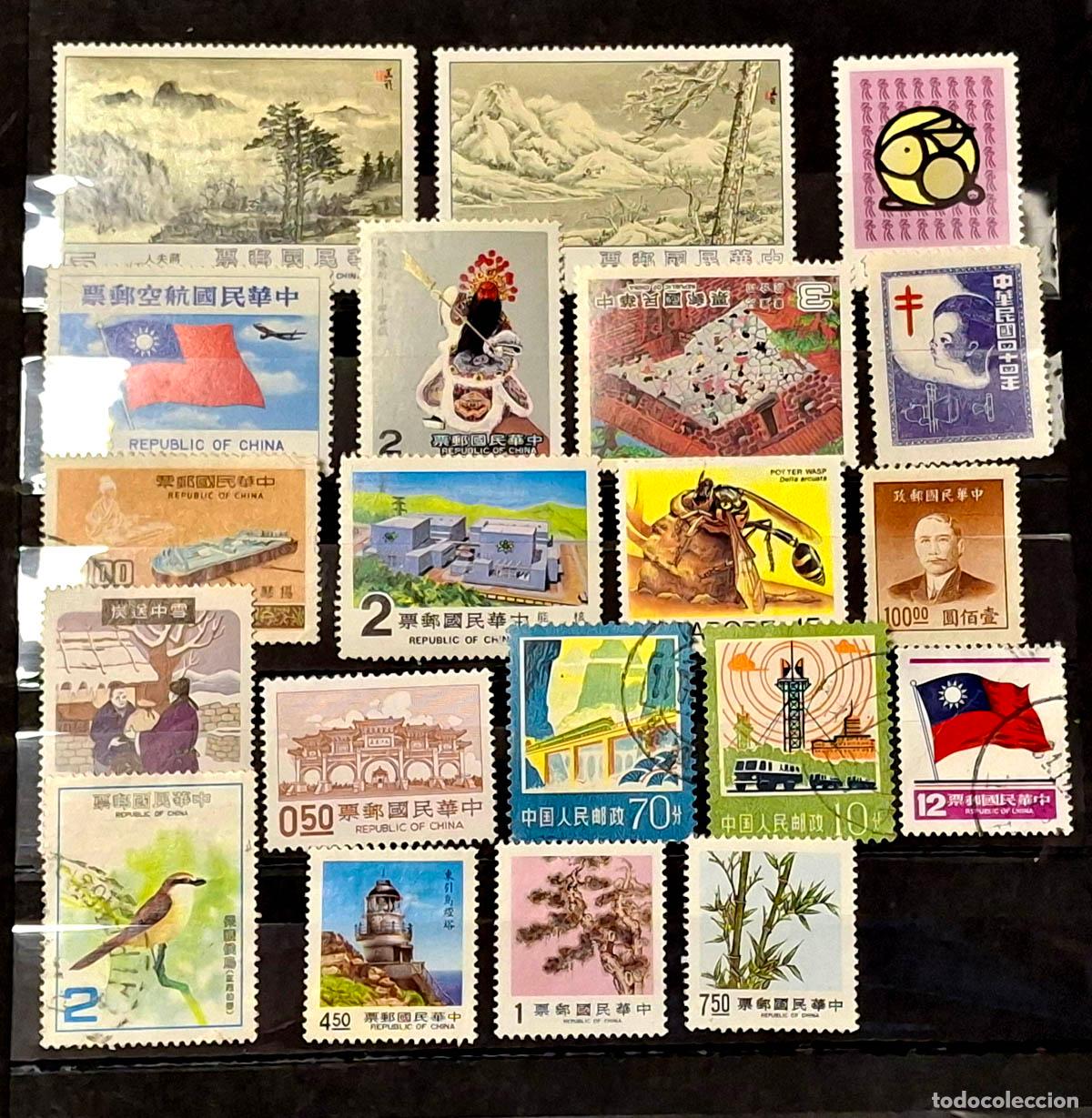 Sellos: 20 sellos de Taiwan