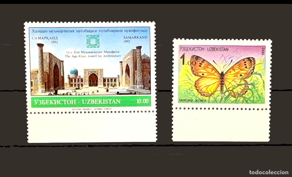 Sellos: 2 sellos de Uzbequist&aacute;n nuevos MNH **