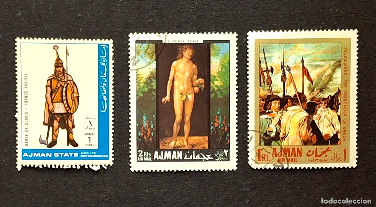 Sellos: Ajman 3 sellos - Foto 1