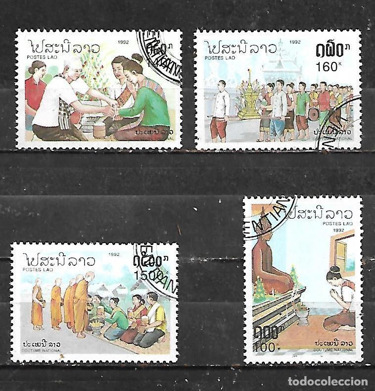 Sellos: 1992: LAOS Serie &rdquo;Costumbres&rdquo; (CTO)