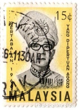 Sellos: Malasia. Entronizaci&oacute;n de Yang di-Pertuan Agong IV. 1966. YT-33. Usado