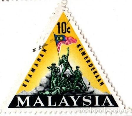 Sellos: Malasia. Monumento Nacional. 1966. YT-32A/32B. S. Completa. Usados