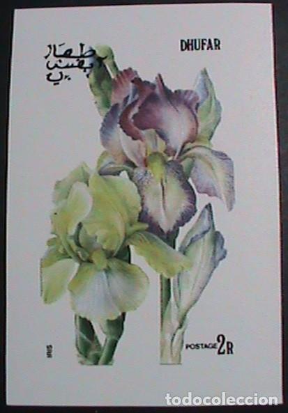 Sellos: DHUFAR 1976 SHEET MNH FLORES FLOWERS FLEURS FIORI BLUMEN