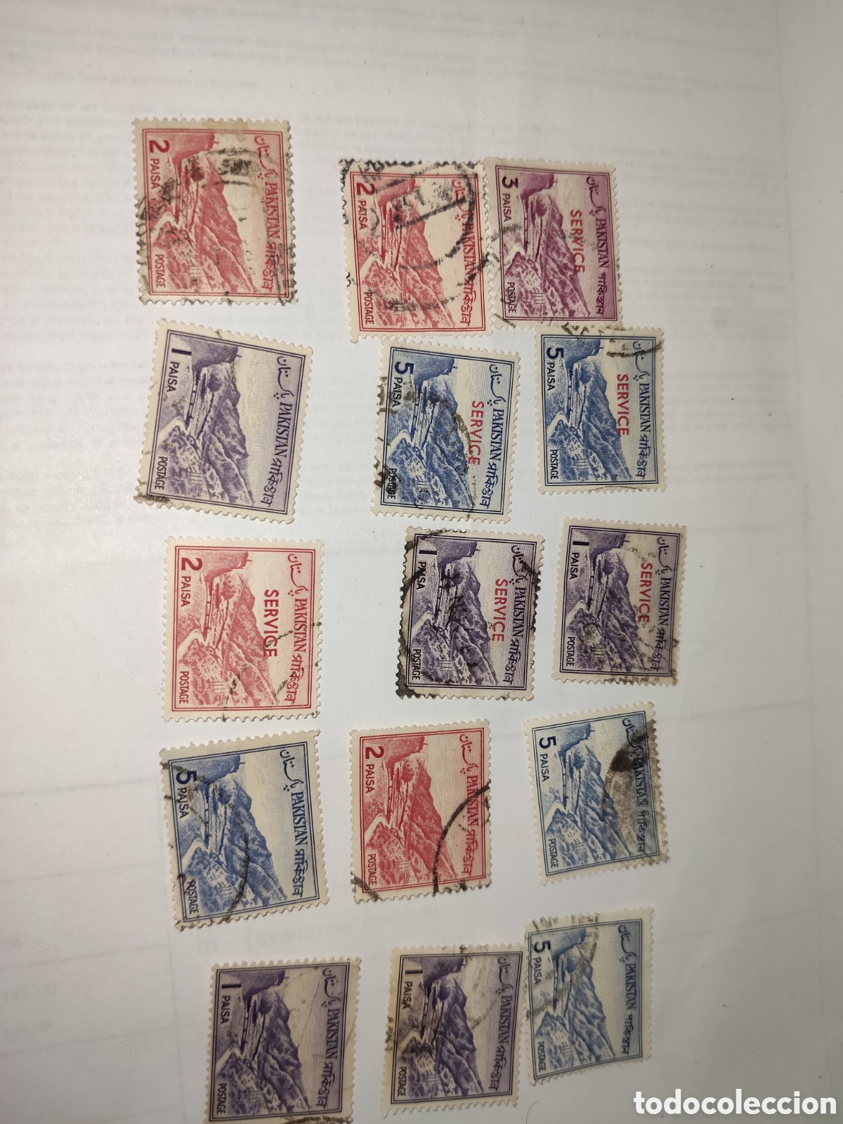 Sellos: 15 sellos de Pakist&aacute;n paso de Khyber 1961-65