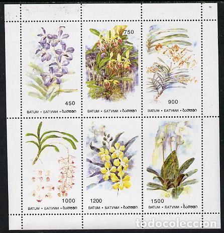 Sellos: BATUM 1996 SHEET MNH ORCHIDS ORCHIDEES ORQUIDEAS ORCHIDEEN ORCHIDEE FLORES FLOWERS FLEURS