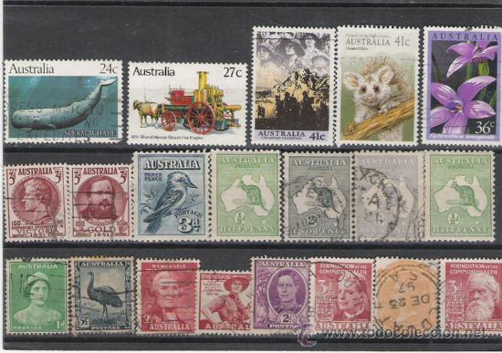 Sellos: GRAN LOTE DE SELLOS DE AUSTRALIA - Foto 1