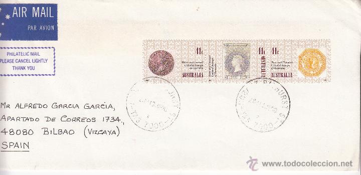 Sellos: SOBRE: 1990 AUSTRALIA - BILBAO - Foto 1