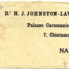 Sellos: CARTA DE SYDNEY (NEW SOUTH WALES, AUSTRALIA) A NÁPOLES (ITALIA), 1885. Lote 55011968