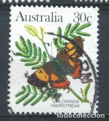Sellos: Australia,mariposa,usado,1983 - Foto 1
