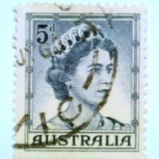 Sellos: SELLO POSTAL AUSTRALIA 1959 5 D REINA ELIZABETH II. Lote 153421150