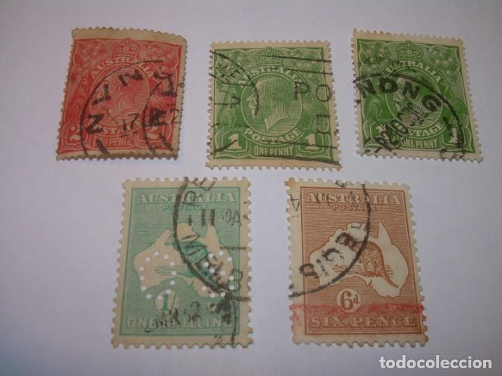 Sellos: CINCO SELLOS AUSTRALIA. - Foto 1