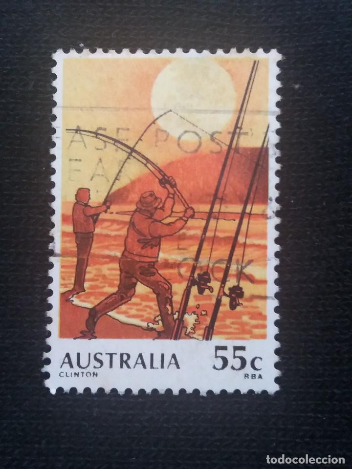 Sellos: POSTAGE AUSTRALIA, 55C, CLINTON, 1979. - Foto 1
