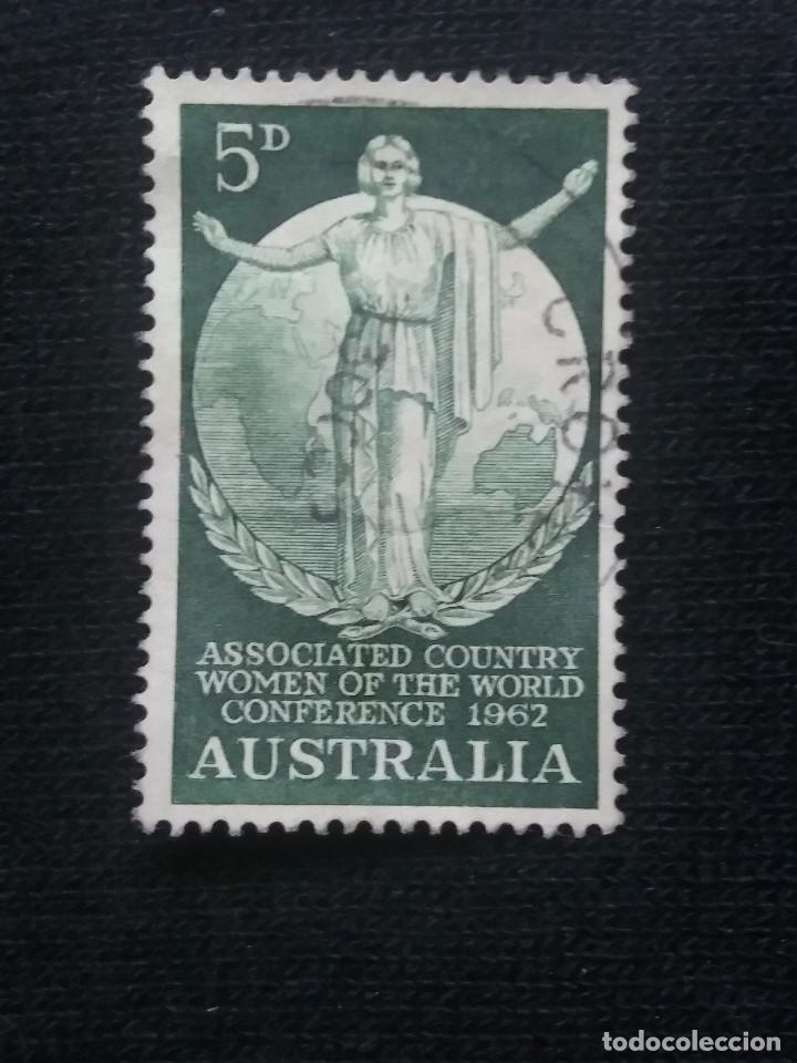 Sellos: POSTAGE AUSTRALIA, 5D , CONFERENCE, 1962. - Foto 1