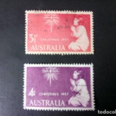 Sellos: AUSTRALIA 1957, NAVIDAD, YT 242/43