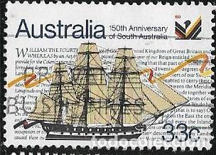 Sellos: AUSTRALIA YVERT 934, BARCOS - Foto 1