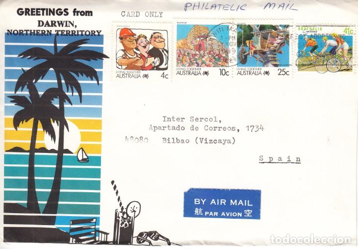 Sellos: CORREO AEREO: AUSTRALIA 1989 - Foto 1