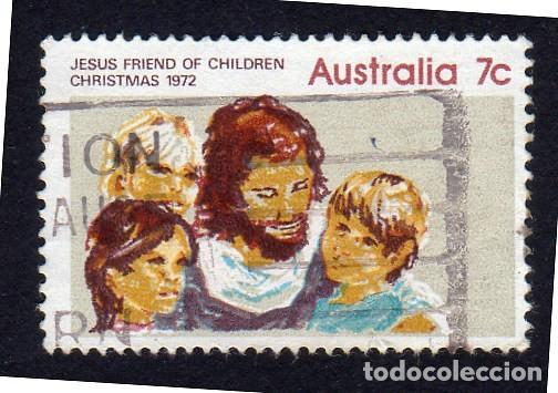 Sellos: Australia. Navidad 1972. YT-484. Usado