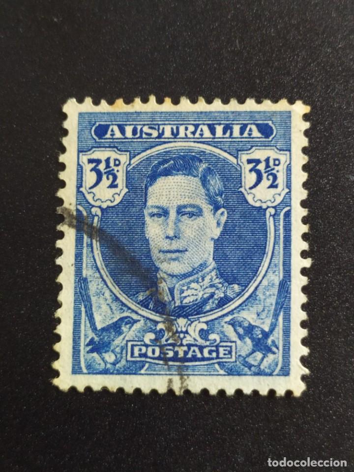 Sellos: ## Australia usado 1942 3 1/2 d ## - Foto 1