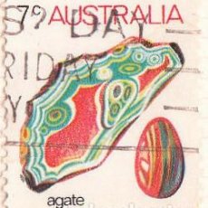 Sellos: 1973 - AUSTRALIA - MINERALES - AGATA - YVERT 504. Lote 314779613