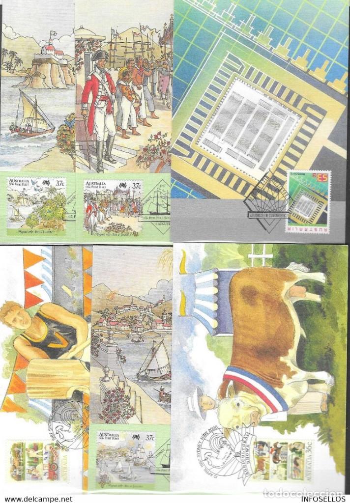 Sellos: 6 TARJETAS MAXIMAS DE AUSTRALIA - Foto 1