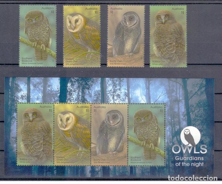 Sellos: Australia 2016 - Owls set mnh** - Foto 1