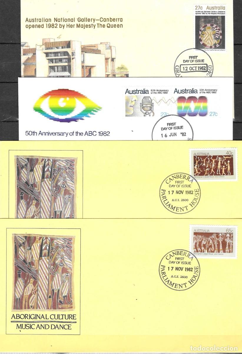 Sellos: LOTE DE 8 FDC AUSTRALIA 1982 - Foto 2
